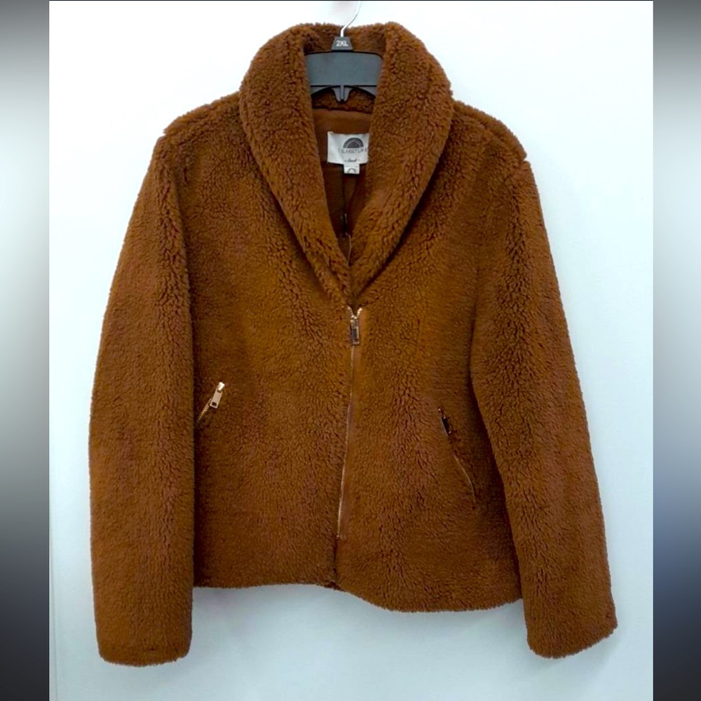 1 Sunset Lane Faux Fur Teddy Jacket Coat